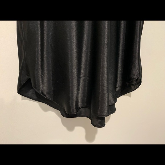 Cinema Etoile Black Satin Sleeveless Pullover Night Dress Size: L-XL - Picture 4 of 13